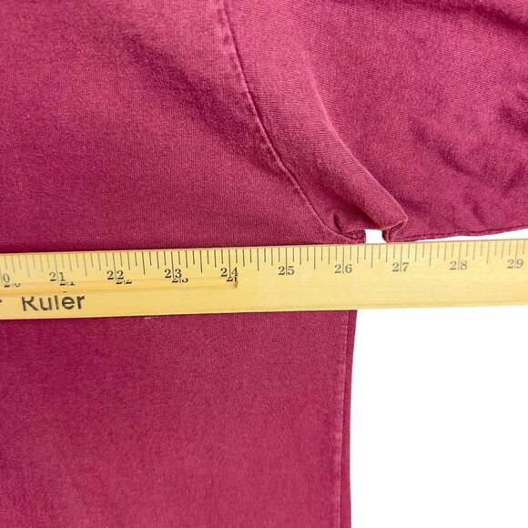 Vintage Champion Sweatshirt Men XXL Maroon Y2K Turtleneck Cotton Blend Pullover - Picture 8 of 10
